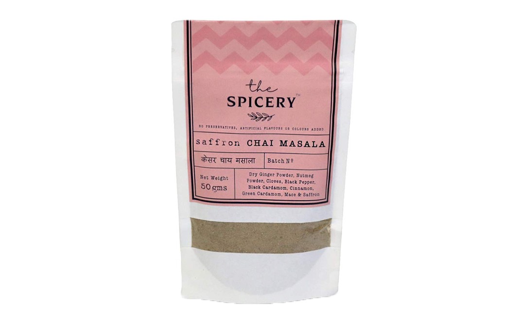 The Spicery Saffron Chai Masala    Pack  50 grams